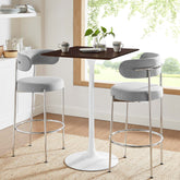 Lippa 28" Square Wood Grain Bar Table Modway Model: eei-5201